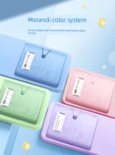 A3 A4 Test Kağıdı Depolama Klipsli Klasör - 6 Paket/Mavi * 3 + Yeşil * 3 - 40 Sayfa - 80 Pozitif ve Ters Paket - Flüoresan Kalem + Konu Etiketi - 4