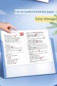A3 A4 Test Kağıdı Depolama Klipsli Klasör - 6 Paket/Mavi * 3 + Yeşil * 3 - 40 Sayfa - 80 Pozitif ve Ters Paket - Flüoresan Kalem + Konu Etiketi - 10