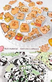 Kapibara Panda Çıkartmaları - 200 Adet Kabi Bala + Panda/Her biri 100 Adet - 7