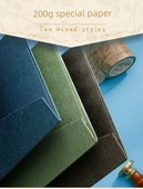 Avrupa Tarzı Altın Kaplama Zarf Seti - 5 Açık Renk 5 Koyu Renk + 50 inç Sarı Yatay + Şeffaf Yapıştırıcı thumbnail 11