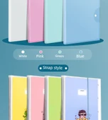 A3 Test Kağıdı Saklama Çantası - 40 Sayfa - 3 Paket (Mavi + Pembe + Yeşil) - 7