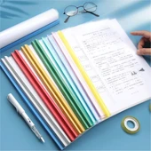 A4 Kaydırmalı Kapsül Dosya - Su Damlası Çubuğu/Şeffaf Renk/50 (ekstra kalın) - 2