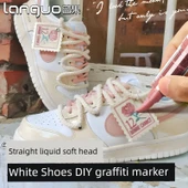 Düz Sıvı Akrilik Marker Kalemi - Yeni 9 Renk - Dudak Parlatıcı Kırmızı - 7