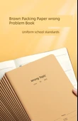 16K Kahverengi Ambalaj Kağıdı Defter - 5 Paket [Dil İnce] 16K/Kalın - 7