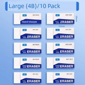 4B Beyaz Silgi - Büyük, 10 Adet - 1