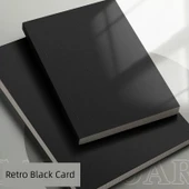 Retro Deri A5 Defter - Siyah Kartız Yatay Çizgi 4 Paket - 1024 Sayfa - 3