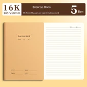 16K Kahverengi Ambalaj Kağıdı Defter - 5 Paket [Alıştırma Defteri] 16K/Kalın - 1