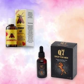 1 Kutu Spanish Fly Kadınlara istek ve Detekleyici Damla 20ML+Q7 Gold Erkeklere Extra Enerji Performans Sertleşme Damlasi 30 ml - 1