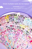 Sanrio Goo Kart Takımı - Lüks [501] - 20 Çıkartma + 50 Şeffaf Goo Kart + 50 Zincir + 1 Cımbız - 9