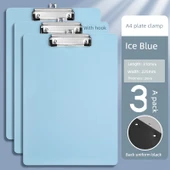 A4 Klip Dosya - Buz Mavisi - 3 Paket - Frosted - 1