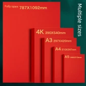 Kırmızı 5 Renk A4 180G Karton - 100 Sayfa - 3