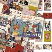 Amerikan Dergisi Retro Çıkartmalar - Amerikan Dergisi B 128 + 2 Depolama Kutusu - 3