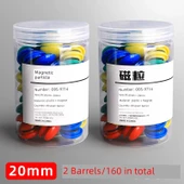 Yuvarlak Renkli Magnetik Çıkartmalar - 20mm 160'lı 2 Fıçı - 1