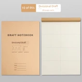 Lise Sınav Hazırlık Not Defteri - Bölümlü Taslak/10 Paket Kalın Göz Koruma Kağıdı thumbnail 1