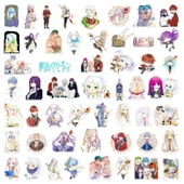50 Adet Su Geçirmez Laptop Sticker Seti - Default - 11