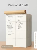Lise Sınav Hazırlık Not Defteri - Bölümlü Taslak/10 Paket Kalın Göz Koruma Kağıdı thumbnail 2