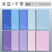 Minimalist Gradient B5 Defter - Lacivert Gradyan + Taro Mor Süt - 10 Adet - 1