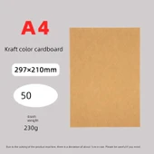 230g Karton Kağıt A4 - Kraft Renk - 50 Sayfa - 1
