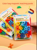 Manyetik Harfler Sayılar Semboller Eğitim Çıkartmaları - 137 Parça Küçük Tam Set + 40x60 cm Orta Kara Tahta ve Stand ile - 5