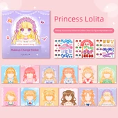 Prenses Giydirme Çıkartma Kitabı - Prenses Lolita - 12 Tema + 3 Giydirme Çıkartması - 1