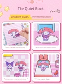 Sanrio Balon Çıkartmaları Sessiz Kitap - Yeni Gelen Jade Gui Köpeği [Tam Ürün Yapmaya Gerek Yok + Tekrar Kullanım] - 6