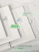 Şeffaf Yumuşak Deri Sırt Defteri A5-Mor Yatay Çizgi 60 Sayfa thumbnail 4