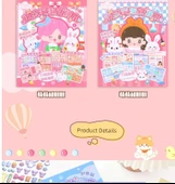 Sanrio Balon Çıkartmaları Sessiz Kitap - [Yeni Yılın Yeni Ürünleri] 4 Set Balon Yapıştırıcı Sessiz Kitap - 11