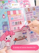 Sanrio Balon Çıkartmaları Sessiz Kitap - Yeni Gelen Jade Gui Köpeği [Tam Ürün Yapmaya Gerek Yok + Tekrar Kullanım] - 3