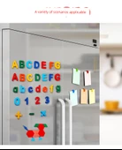 Manyetik Harfler Sayılar Semboller Eğitim Çıkartmaları - 137 Parça Küçük Tam Set + 40x60 cm Orta Kara Tahta (Stand Yok) ile - 10