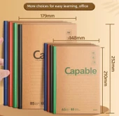 Kahverengi Deri Defter - A5 - 60 Sayfa - 10 Kitap - 9