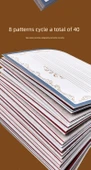 A4 İngilizce Yazı Kağıdı - 10 Paket (8 Model, 400 Sayfa Toplam) - 12