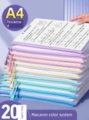 A5/A4 Şeffaf Dosya Çantası - Sıcak Öneri/Kalın/A4-Makaron Renk/10 Paket - 7