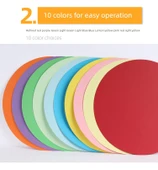 25cm Yuvarlak Karton - Pembe - 20 Sayfa - 10