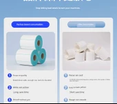 Termal Etiket Kağıdı - 40x20mm - 800 Adet/Rulo Yatay Versiyon thumbnail 10