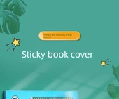 Şeffaf Mat Self Yapışkan Kitap Kapağı - 3-6 Sınıf Defterler - Delikli Desen [Orta 10] + 10 İsim Etiketi thumbnail 6