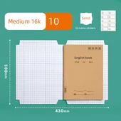 Şeffaf Mat Self Yapışkan Kitap Kapağı - 3-6 Sınıf Defterler - Delikli Desen [Orta 10] + 10 İsim Etiketi thumbnail 1