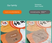 Şeffaf Mat Self Yapışkan Kitap Kapağı - 3-6 Sınıf Defterler - Delikli Desen [Orta 10] + 10 İsim Etiketi thumbnail 11