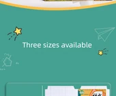 Şeffaf Mat Self Yapışkan Kitap Kapağı - 3-6 Sınıf Defterler - Delikli Desen [Orta 10] + 10 İsim Etiketi thumbnail 8