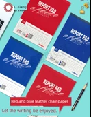 Mavi Deri Izgara El Yazısı Kağıdı - 2 Dikey 400 Izgara (Rastgele Renk) thumbnail 7