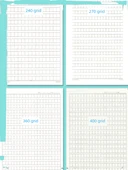 Mavi Deri Izgara El Yazısı Kağıdı - 2 Dikey 400 Izgara (Rastgele Renk) thumbnail 4