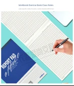 Mavi Deri Izgara El Yazısı Kağıdı - 2 Dikey 400 Izgara (Rastgele Renk) thumbnail 11