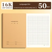 16K İngilizce/Çince Alıştırma Defteri - 50 Paket [Dil İnce] Kalın - 1