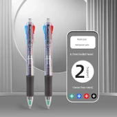 4 Renkli 0.7mm Tükenmez Kalem - 2 Adet - 1