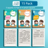 A5 Kare, Tian Zi Ge ve Pinyin Defter - 15 Adet - 1