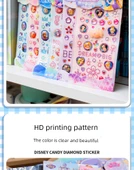 3D Prenses Elsa Sticker Seti - Sallanan Su Macunu Buz ve Kar Sophia Sihirli Uçuş Süper Mickey Su Altında thumbnail 9