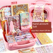 Çocuk Günü Küçük Patates Kırtasiye Hediye Kutusu Seti - Küçük Patates El Hesap Goo Kart Hediye Kutusu 204 Parça Set + Sessiz Kitaplar thumbnail 2