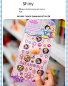 3D Prenses Elsa Sticker Seti - Şeker Macunu Buz ve Kar Prensesi A Sophia thumbnail 12