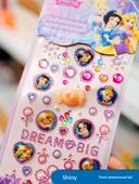 3D Prenses Elsa Sticker Seti - Şeker Macunu Buz ve Kar Prensesi A Sophia thumbnail 6