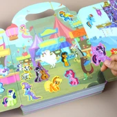 Çocuklar için Jel Çıkartma Kitabı - Pony Paulie Magnetik Sessiz Kitap - 1 thumbnail 2