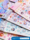 3D Prenses Elsa Sticker Seti - Şeker Macunu Buz ve Kar Prensesi A Sophia thumbnail 3